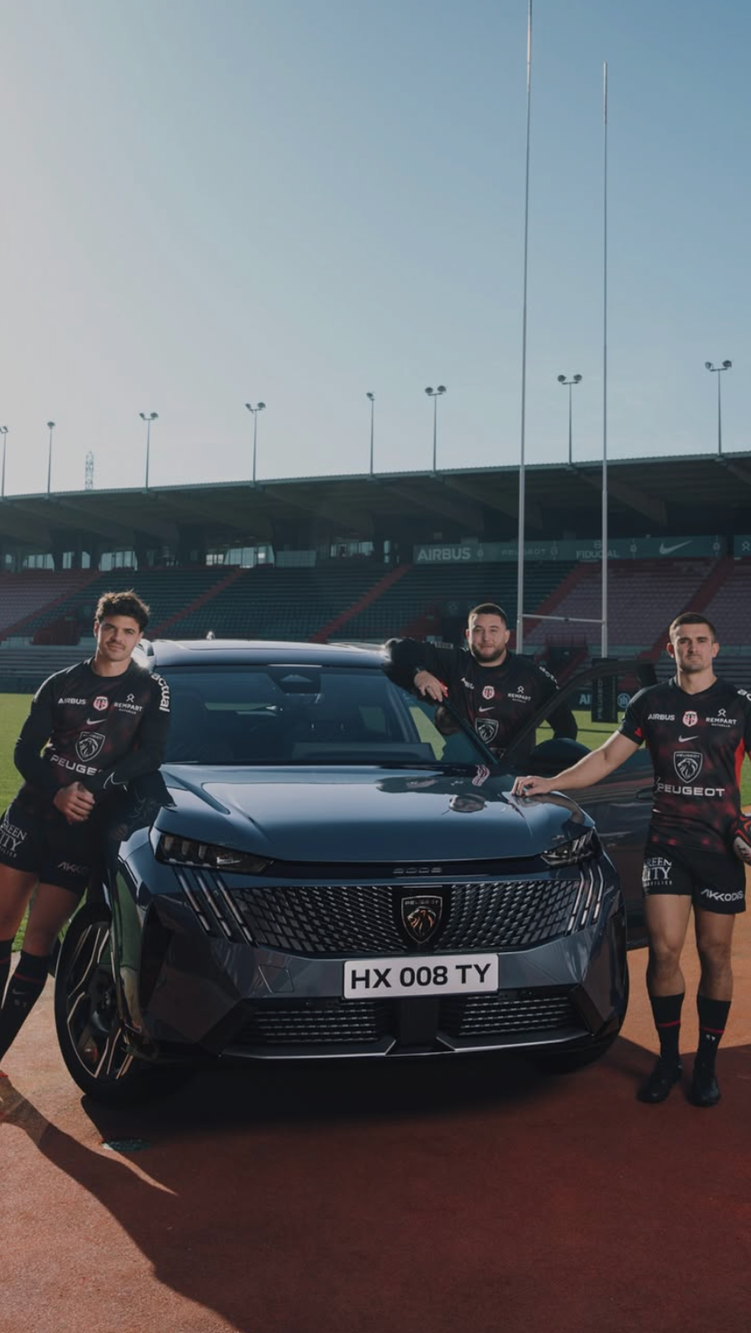 Peugeot x Stade toulousain - Promoition du nouveau modèle E-5008